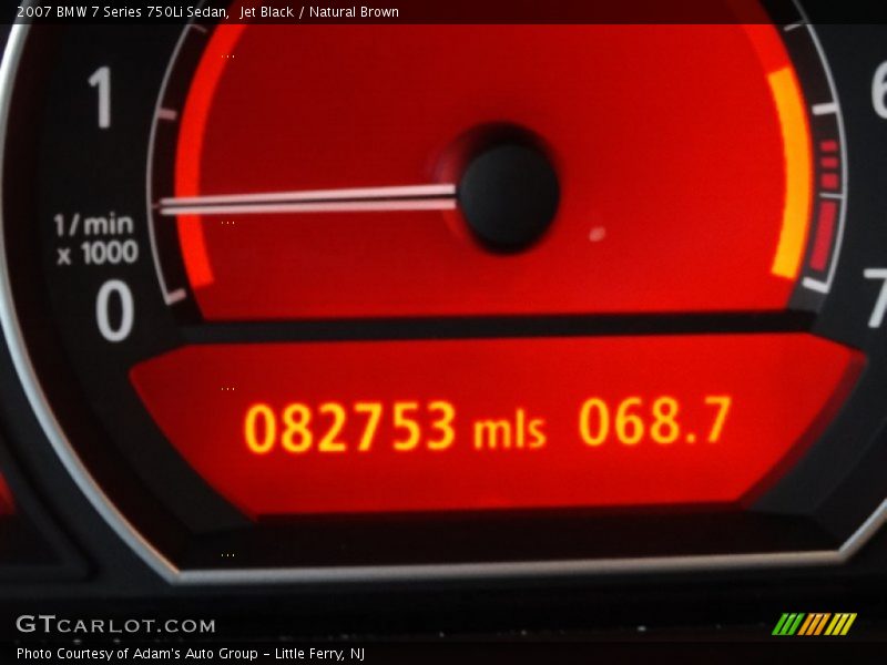 Jet Black / Natural Brown 2007 BMW 7 Series 750Li Sedan
