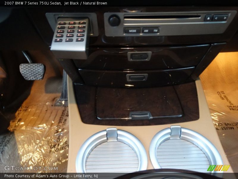Jet Black / Natural Brown 2007 BMW 7 Series 750Li Sedan