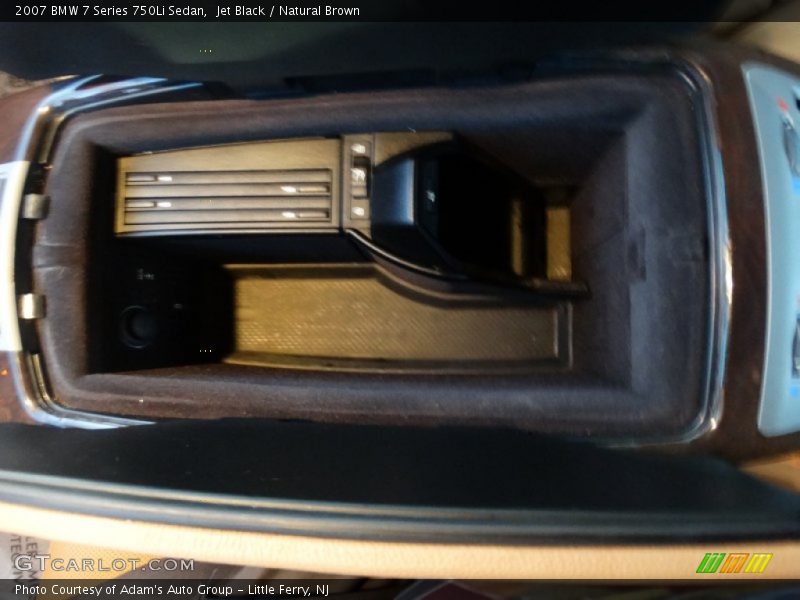 Jet Black / Natural Brown 2007 BMW 7 Series 750Li Sedan