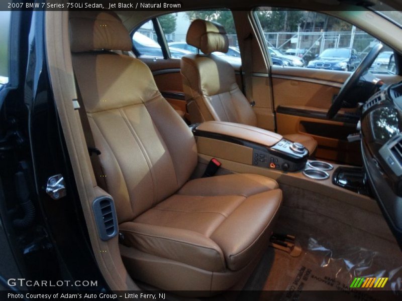 Jet Black / Natural Brown 2007 BMW 7 Series 750Li Sedan