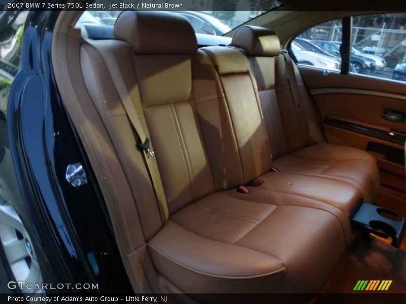 Jet Black / Natural Brown 2007 BMW 7 Series 750Li Sedan