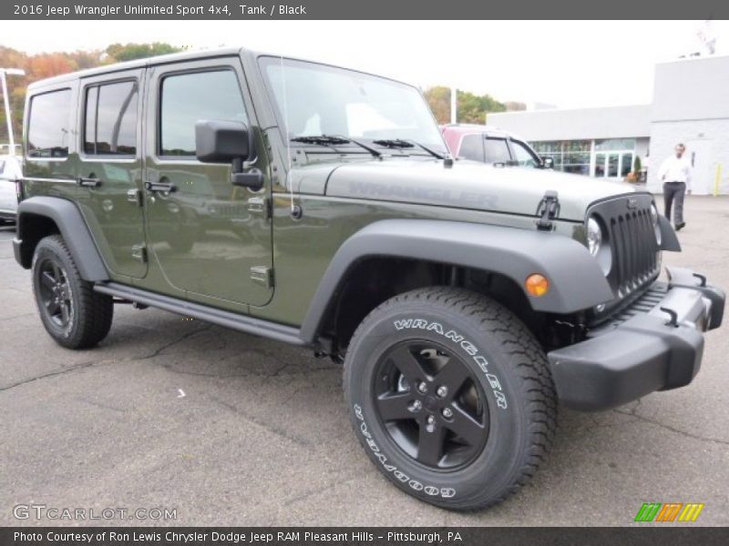 Tank / Black 2016 Jeep Wrangler Unlimited Sport 4x4