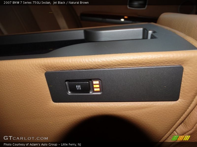 Jet Black / Natural Brown 2007 BMW 7 Series 750Li Sedan