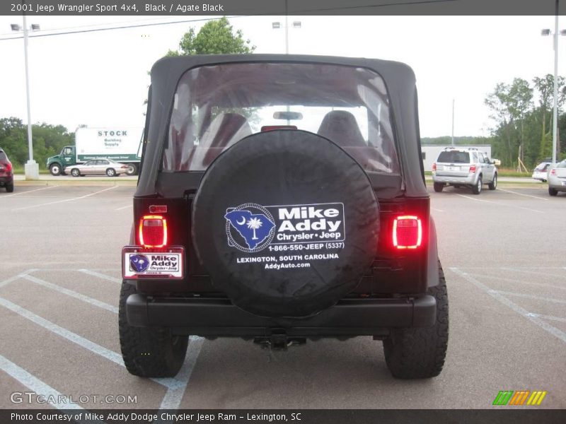 Black / Agate Black 2001 Jeep Wrangler Sport 4x4