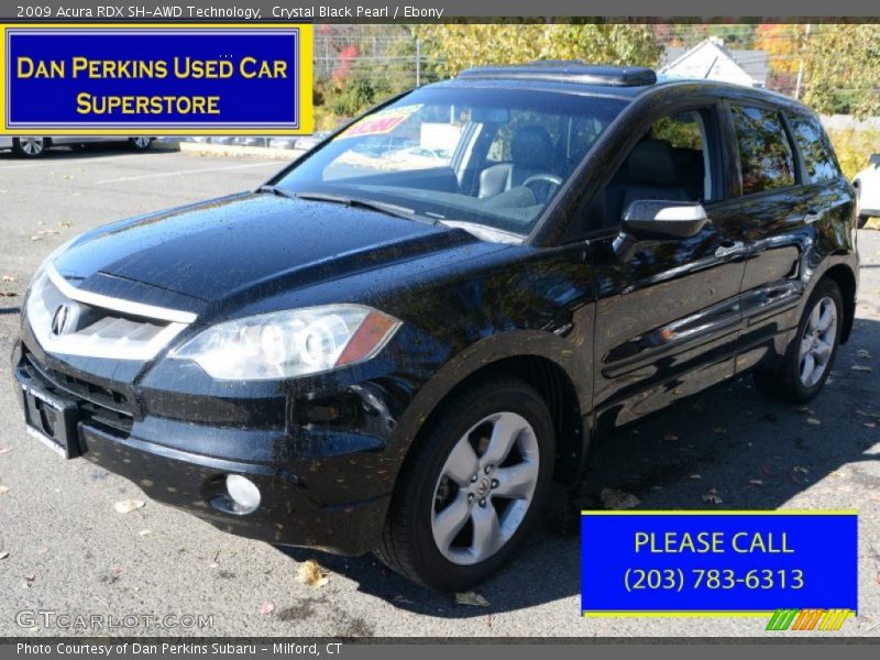 Crystal Black Pearl / Ebony 2009 Acura RDX SH-AWD Technology