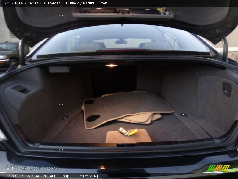Jet Black / Natural Brown 2007 BMW 7 Series 750Li Sedan