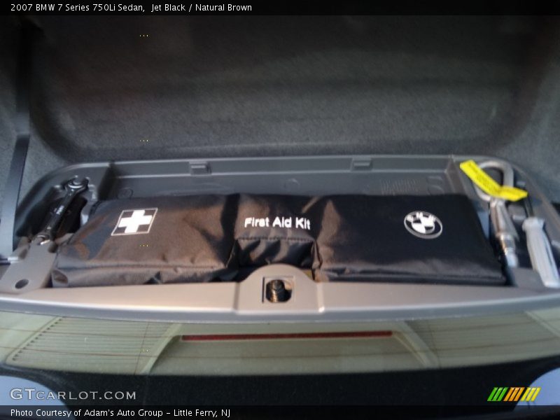 Jet Black / Natural Brown 2007 BMW 7 Series 750Li Sedan