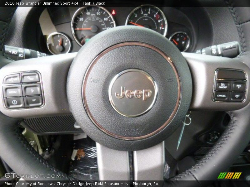 Tank / Black 2016 Jeep Wrangler Unlimited Sport 4x4