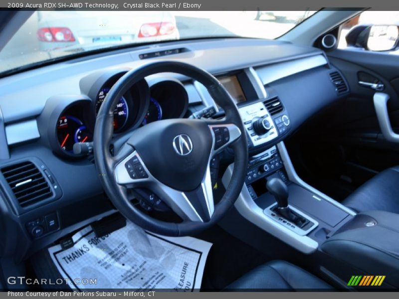 Crystal Black Pearl / Ebony 2009 Acura RDX SH-AWD Technology