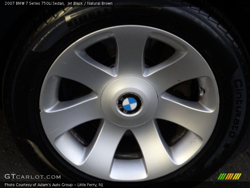 Jet Black / Natural Brown 2007 BMW 7 Series 750Li Sedan