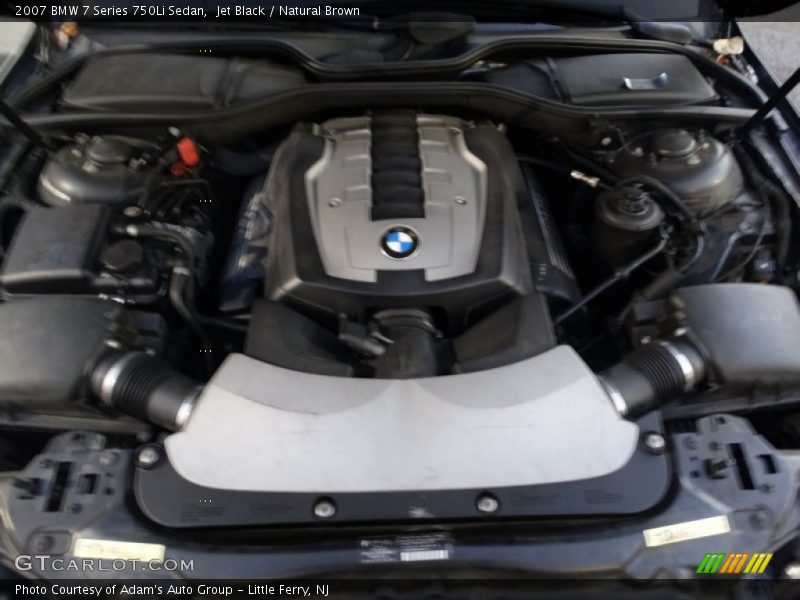 Jet Black / Natural Brown 2007 BMW 7 Series 750Li Sedan