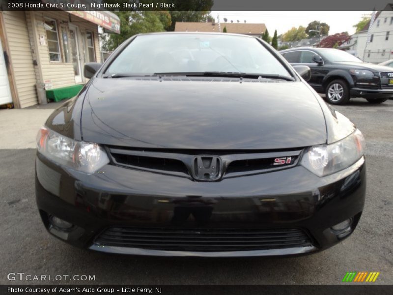 Nighthawk Black Pearl / Black 2008 Honda Civic Si Coupe