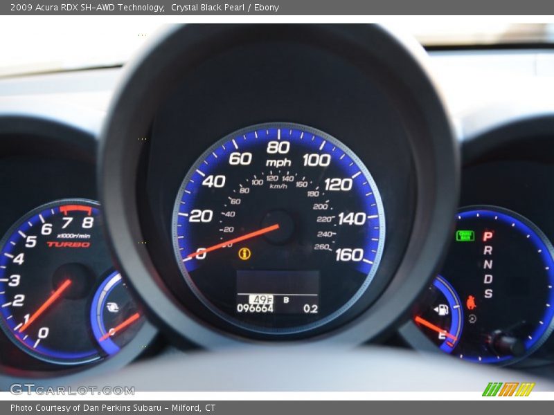 Crystal Black Pearl / Ebony 2009 Acura RDX SH-AWD Technology