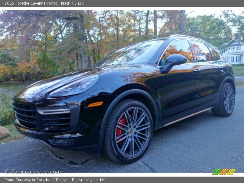 Black / Black 2015 Porsche Cayenne Turbo