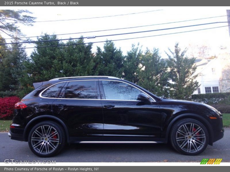 Black / Black 2015 Porsche Cayenne Turbo