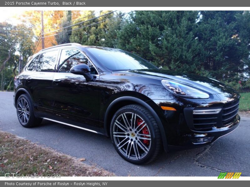 Black / Black 2015 Porsche Cayenne Turbo
