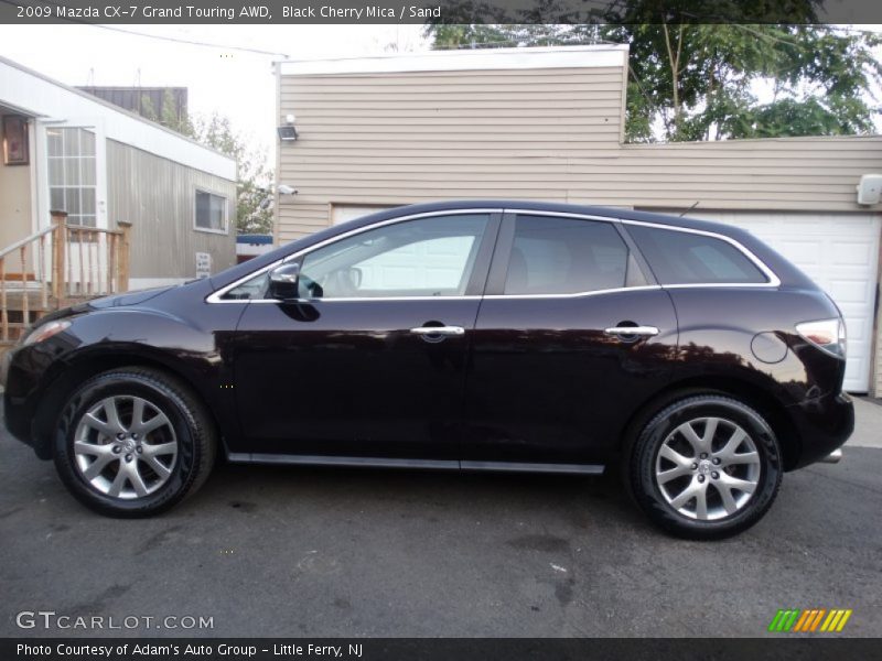 Black Cherry Mica / Sand 2009 Mazda CX-7 Grand Touring AWD