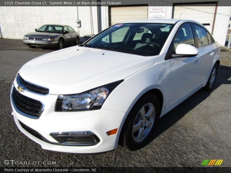 Summit White / Jet Black/Medium Titanium 2015 Chevrolet Cruze LT