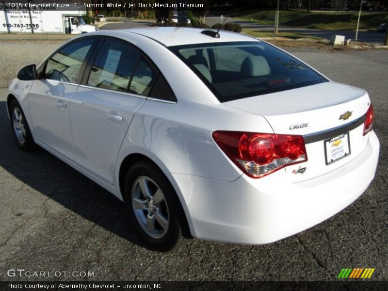 Summit White / Jet Black/Medium Titanium 2015 Chevrolet Cruze LT