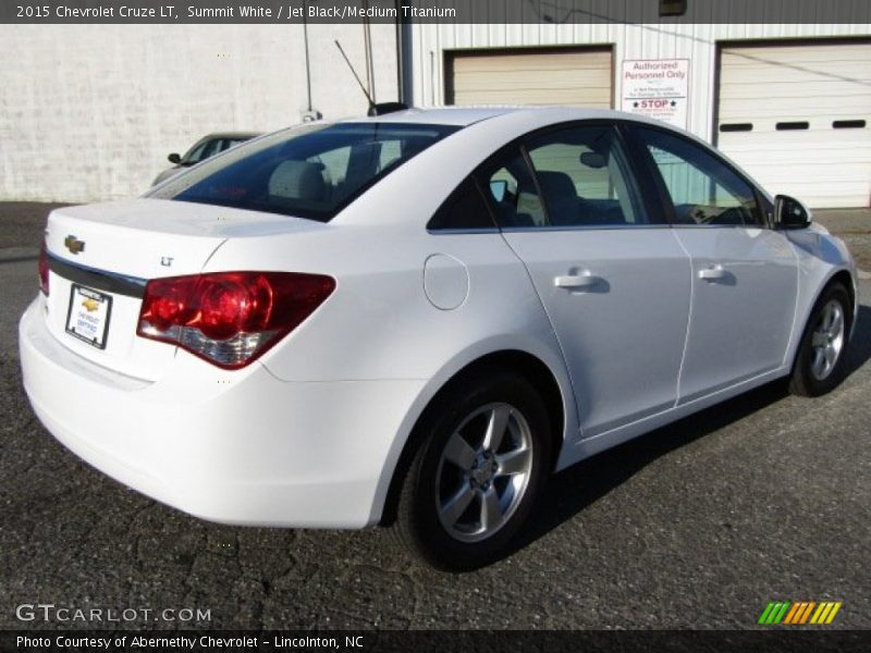 Summit White / Jet Black/Medium Titanium 2015 Chevrolet Cruze LT
