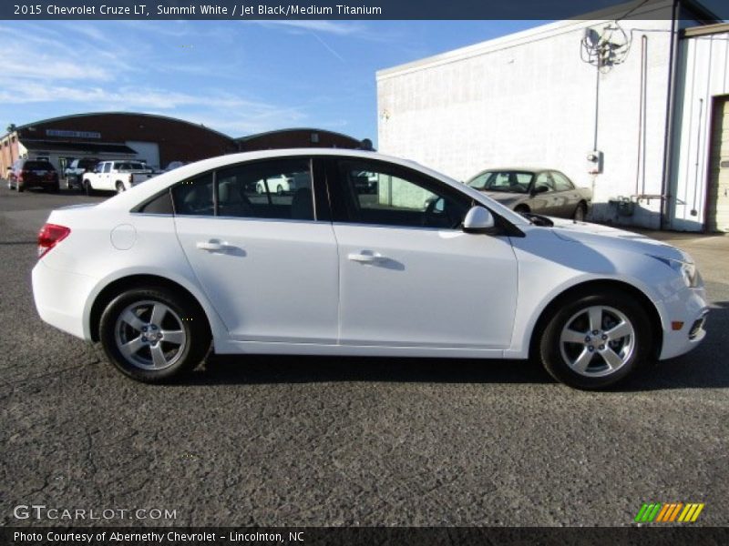 Summit White / Jet Black/Medium Titanium 2015 Chevrolet Cruze LT