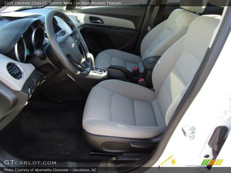 Summit White / Jet Black/Medium Titanium 2015 Chevrolet Cruze LT
