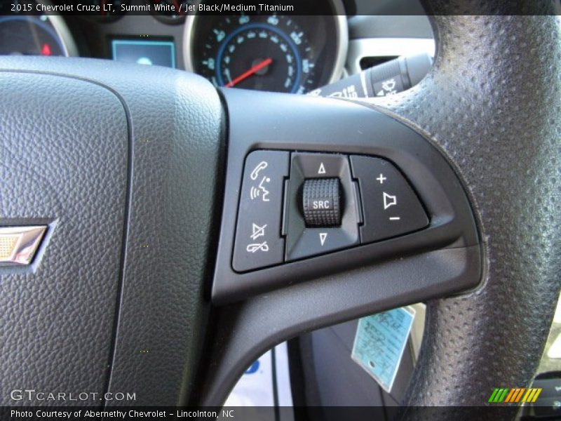 Summit White / Jet Black/Medium Titanium 2015 Chevrolet Cruze LT