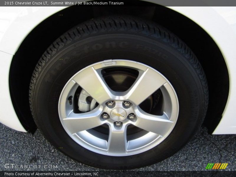 Summit White / Jet Black/Medium Titanium 2015 Chevrolet Cruze LT
