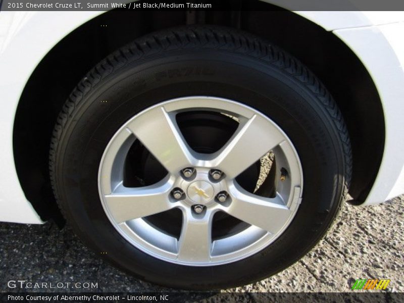 Summit White / Jet Black/Medium Titanium 2015 Chevrolet Cruze LT