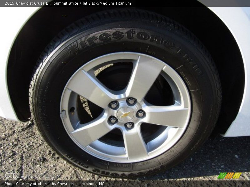 Summit White / Jet Black/Medium Titanium 2015 Chevrolet Cruze LT