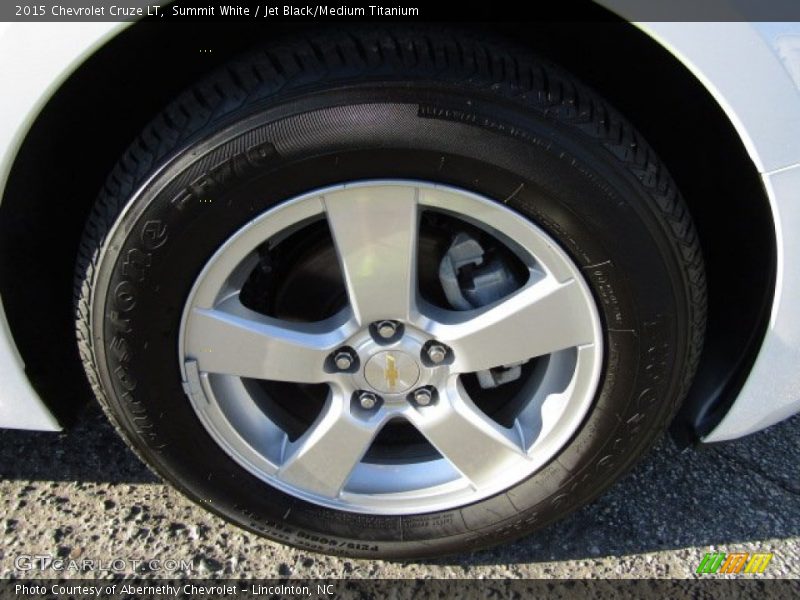 Summit White / Jet Black/Medium Titanium 2015 Chevrolet Cruze LT