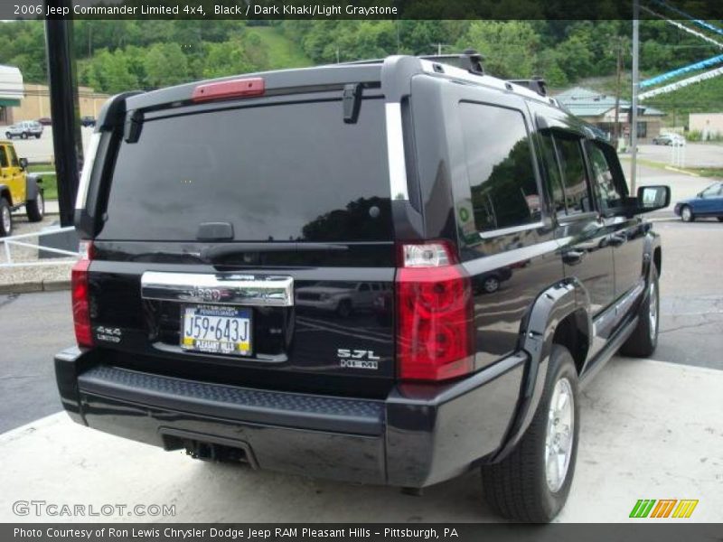 Black / Dark Khaki/Light Graystone 2006 Jeep Commander Limited 4x4