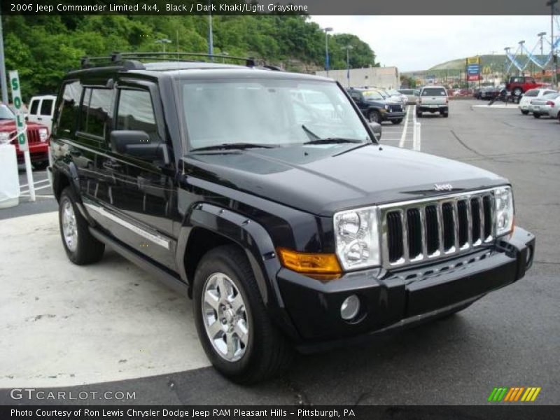Black / Dark Khaki/Light Graystone 2006 Jeep Commander Limited 4x4