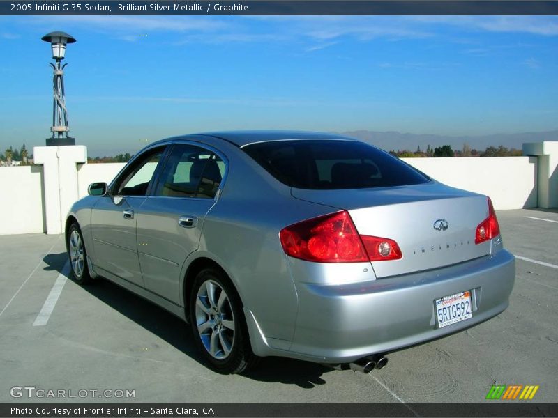 Brilliant Silver Metallic / Graphite 2005 Infiniti G 35 Sedan