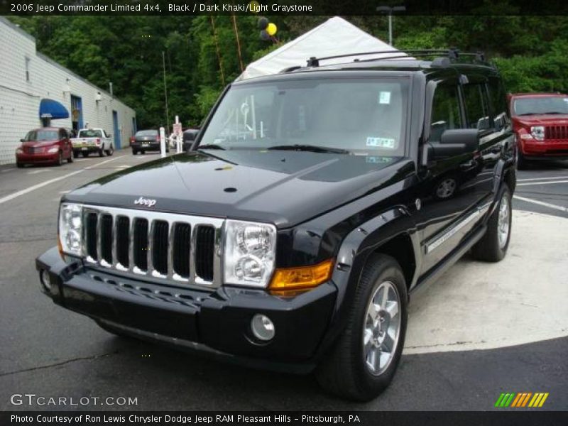 Black / Dark Khaki/Light Graystone 2006 Jeep Commander Limited 4x4