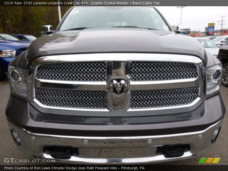 Granite Crystal Metallic / Black/Cattle Tan 2016 Ram 1500 Laramie Longhorn Crew Cab 4x4