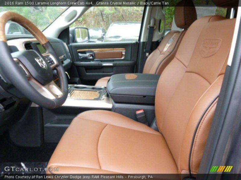  2016 1500 Laramie Longhorn Crew Cab 4x4 Black/Cattle Tan Interior