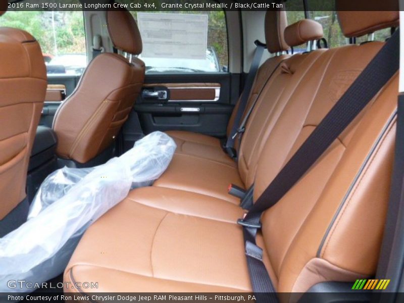 Rear Seat of 2016 1500 Laramie Longhorn Crew Cab 4x4