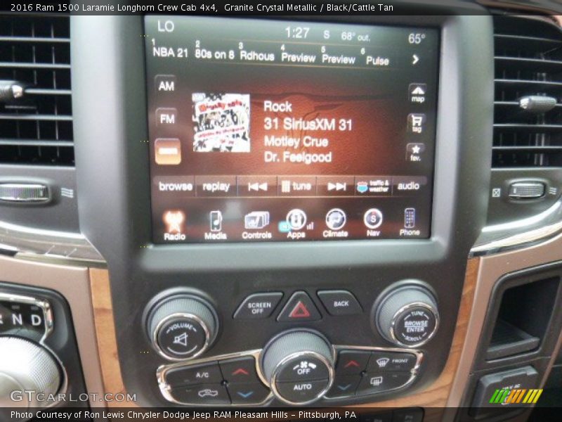 Controls of 2016 1500 Laramie Longhorn Crew Cab 4x4