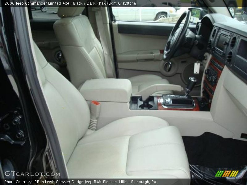 Black / Dark Khaki/Light Graystone 2006 Jeep Commander Limited 4x4