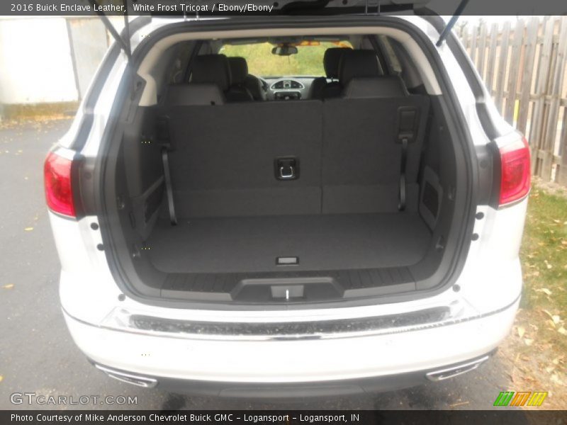 White Frost Tricoat / Ebony/Ebony 2016 Buick Enclave Leather