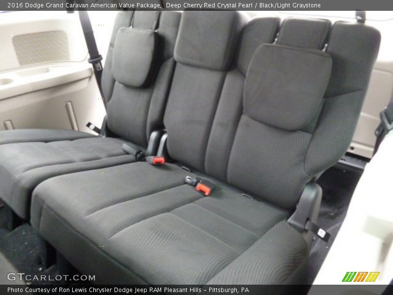 Deep Cherry Red Crystal Pearl / Black/Light Graystone 2016 Dodge Grand Caravan American Value Package