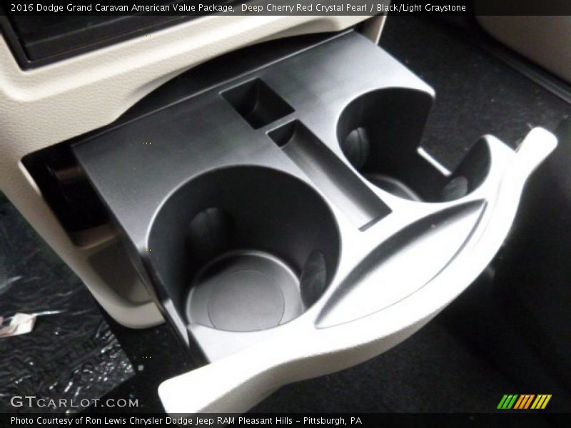 Deep Cherry Red Crystal Pearl / Black/Light Graystone 2016 Dodge Grand Caravan American Value Package