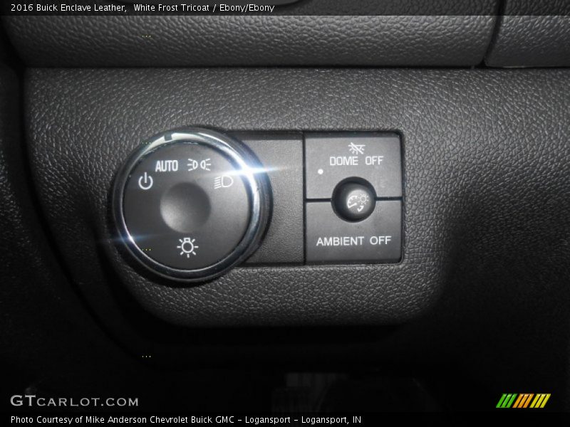 White Frost Tricoat / Ebony/Ebony 2016 Buick Enclave Leather