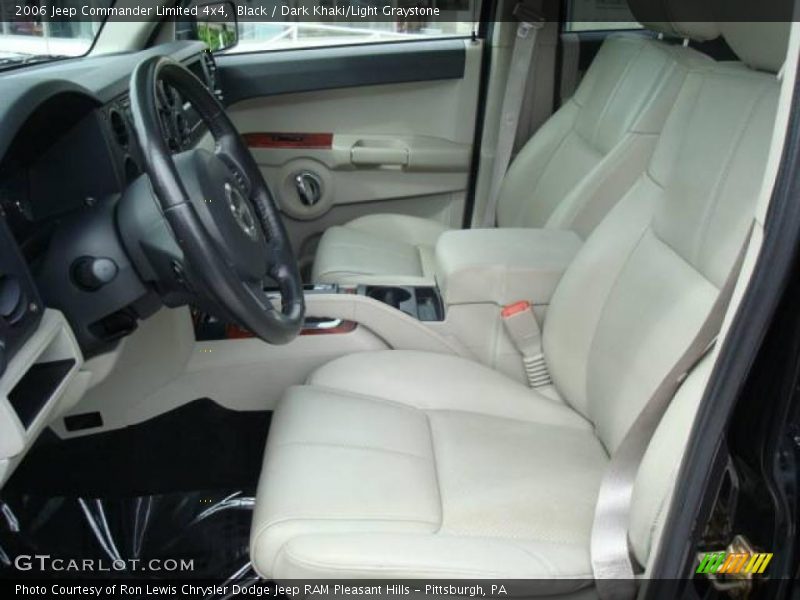 Black / Dark Khaki/Light Graystone 2006 Jeep Commander Limited 4x4