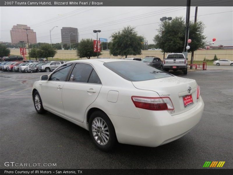 Blizzard White Pearl / Bisque 2007 Toyota Camry Hybrid