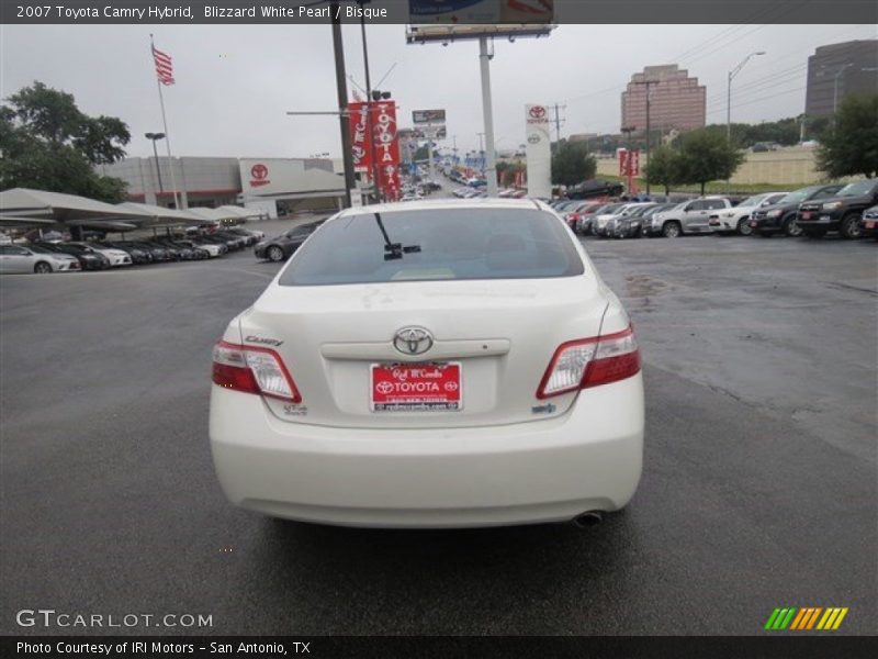 Blizzard White Pearl / Bisque 2007 Toyota Camry Hybrid