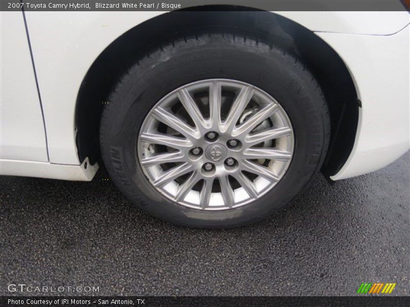 Blizzard White Pearl / Bisque 2007 Toyota Camry Hybrid