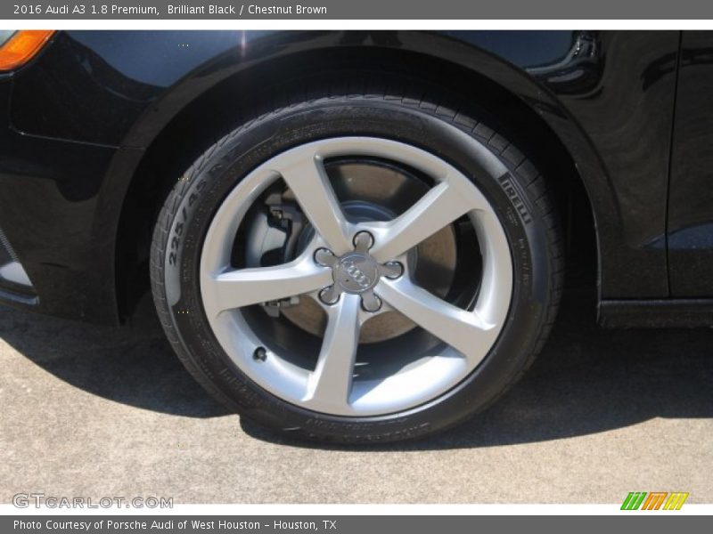 Brilliant Black / Chestnut Brown 2016 Audi A3 1.8 Premium