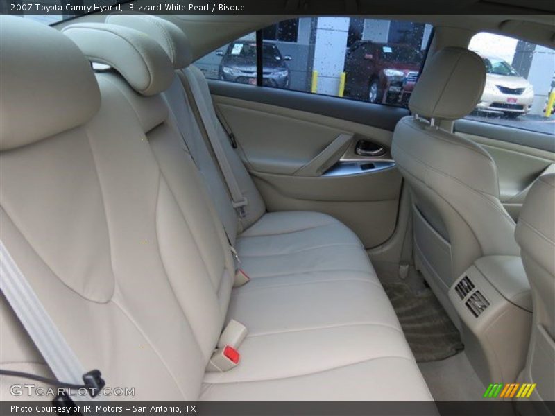 Blizzard White Pearl / Bisque 2007 Toyota Camry Hybrid